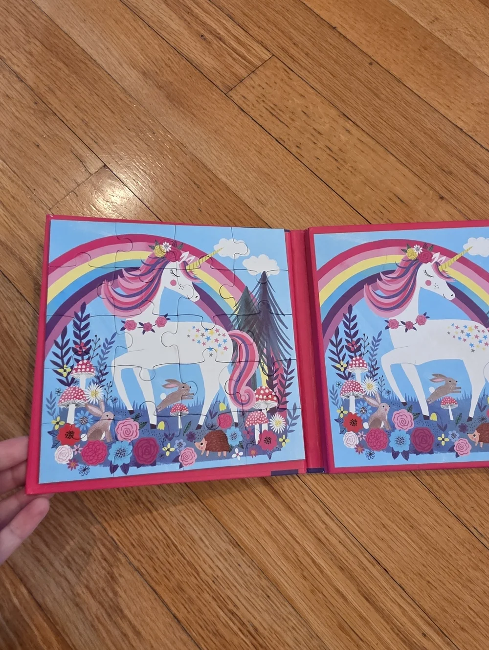 Mudpuppy Magnetic Puzzles Unicorn Book